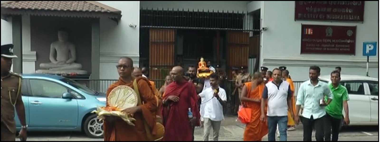 Gnanasara Release Protest Relocates To VMD Park